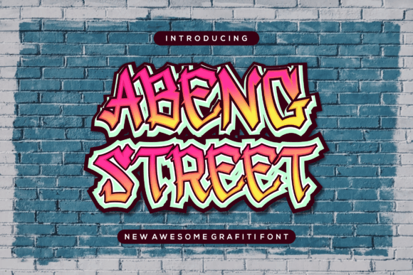 Abeng Street: A Modern Graffiti Font for Web Design