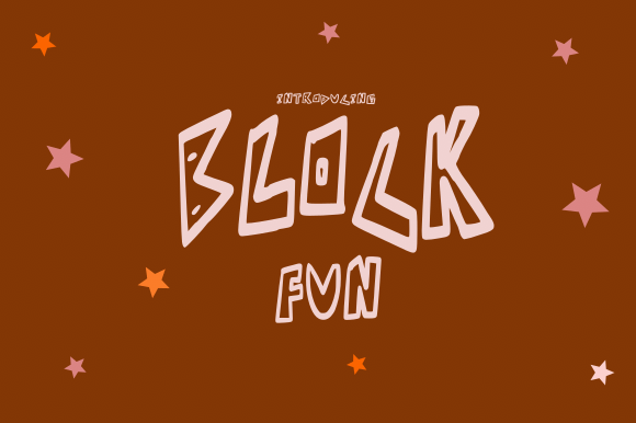 Block Fun: A Vibrant Display Font for Creative Crafters