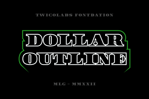 Dollar Outline: A Font for Timeless Editorial Design