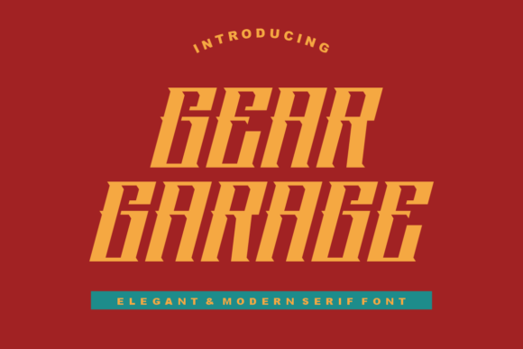 Gear Garage: A Font That Elevates Branding