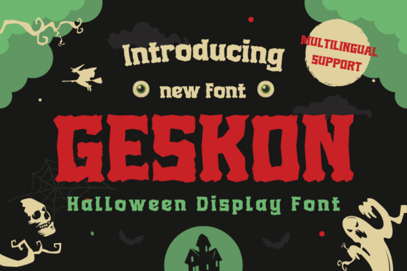 Geskon: A Spooky Display Font for Digital Design