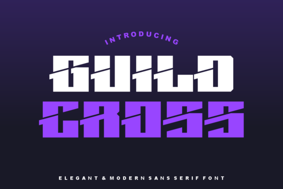Guild Cross: A Bold Display Font for Editorial Design