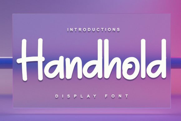Handhold: A Display Font That Elevates Your Craft Projects