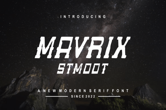 Mavrixstmoot: A Modern Display Font for Web Design