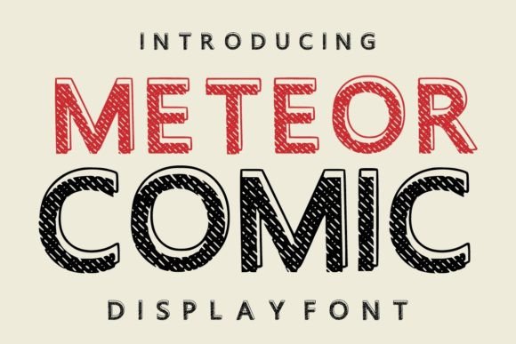 Meteor Comic: A Bold Display Font for Scroll-Stopping Campaigns