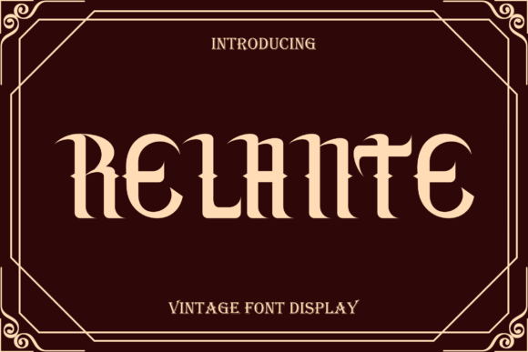 Relante: A Vintage Display Font That Anchors Campaign Energy