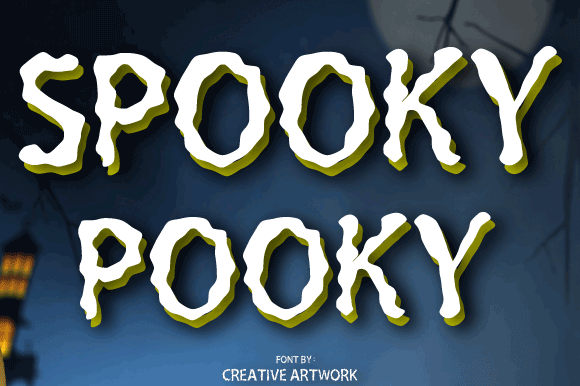 Spooky Pooky: A Playful Halloween Display Font for Small Business Branding