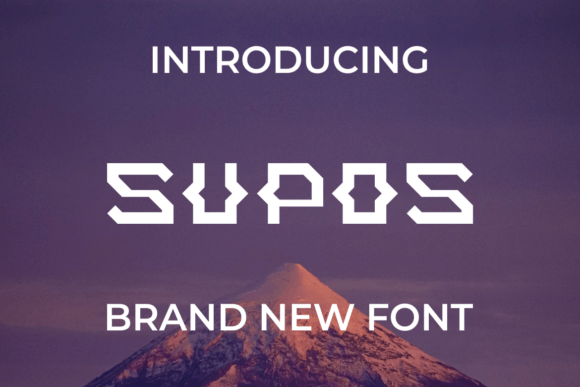 Supos: A Display Font That Elevates Your Craft Projects