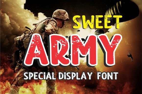 Sweet Army Font: A Bold Choice for Crafters and Designers